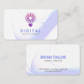 Carte de visite d'ampoule stylisée (Devant / Derrière)