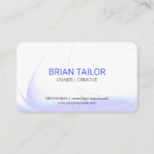 Carte de visite d'ampoule stylisée (Dos)