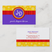 Carte de visite d'amusement (Devant / Derrière)