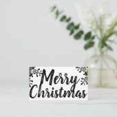 carte de visite d'amusement de flocon de neige de (Debout devant)