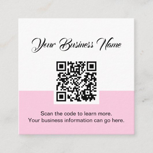 Carte de visite d'analyse de code QR (Devant)
