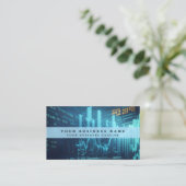 Carte de visite d'analyste financier (Debout devant)