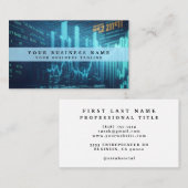 Carte de visite d'analyste financier (Devant / Derrière)
