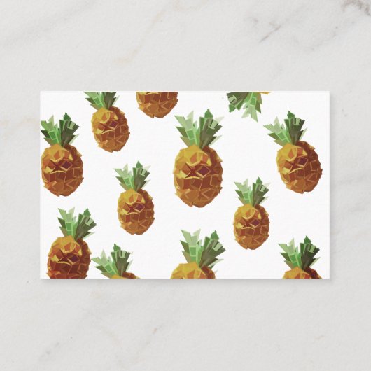 Carte de visite d'ananas (Dos)