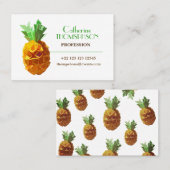 Carte de visite d'ananas (Devant / Derrière)