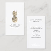 Carte de visite d'ananas (Devant / Derrière)