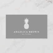Carte de visite d'ananas blanc (Devant)