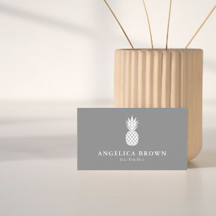 Carte de visite d'ananas blanc