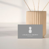 Carte de visite d'ananas blanc