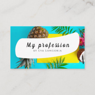 Carte de visite d'ananas d'été