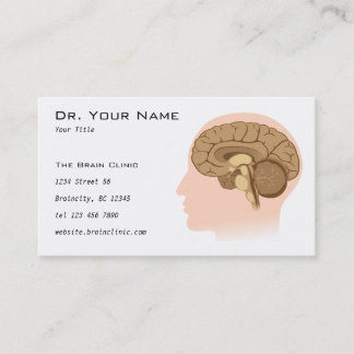 Carte de visite d'anatomie d'esprit humain