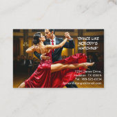 Carte De Visite Dance Instructor (Dos)