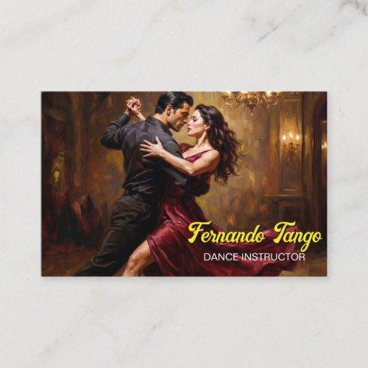 Carte De Visite Dance Tango Instructor  (Devant)