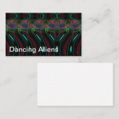 Carte De Visite Dancing Aliens (you may change the words) (Devant / Derrière)