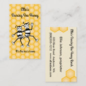 Carte de visite Dancing bee miel (Devant / Derrière)