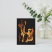 Carte De Visite Dancing Fire ATC (Debout devant)