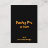 Carte De Visite Dancing Fire ATC (Dos)