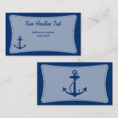 Carte de visite d'Ancre (Devant / Derrière)