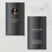 Carte de visite d'Ancre Gold professionnel (Devant / Derrière)