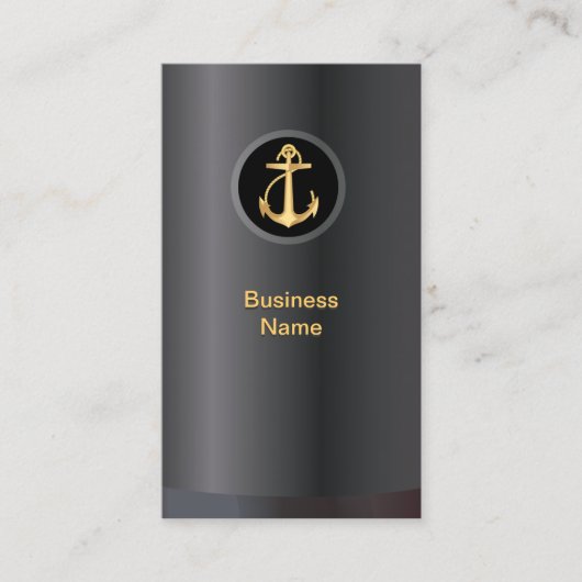 Carte de visite d'Ancre Gold professionnel (Devant)