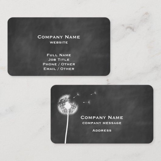 Carte de visite Dandelion (Devant / Derrière)