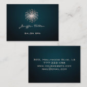 Carte De Visite Dandelion à texture chic professionnel (Devant / Derrière)