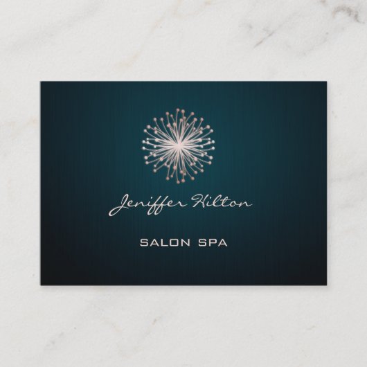 Carte De Visite Dandelion à texture chic professionnel (Devant)
