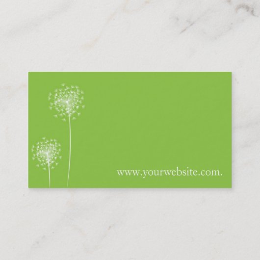 Carte De Visite Dandelion card (Dos)