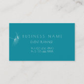 Carte De Visite Dandelion Confetti Blue Turquoise Red Therapy (Dos)