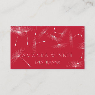 Carte De Visite Dandelion Confetti Blue Turquoise Red Therapy