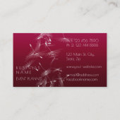 Carte De Visite Dandelion Confetti Rubin Pastel Ombre Event Planne (Dos)