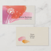 Carte de visite Dandelion Flower (Devant / Derrière)