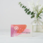 Carte de visite Dandelion Flower (Debout devant)