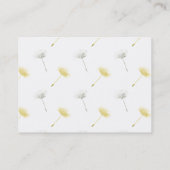 Carte De Visite Dandelion Flowers (Dos)