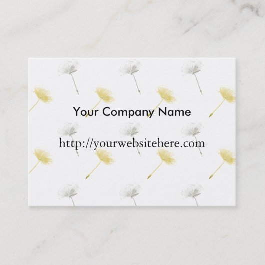Carte De Visite Dandelion Flowers (Devant)