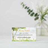 Carte de visite Dandelion soufflant (Debout devant)