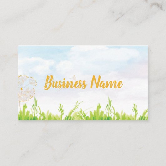 Carte de visite Dandelion soufflant (Dos)