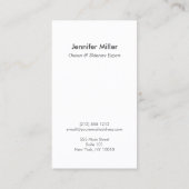 Carte De Visite DANDELION STARBURST LOGO II sur DARK GRAY (Dos)