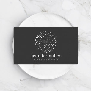 Carte De Visite DANDELION STARBURST LOGO sur DARK GREY
