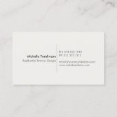 Carte De Visite DANDELION STARBURST LOGO sur LIGHT GREY (Dos)