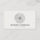 Carte De Visite DANDELION STARBURST LOGO sur LIGHT GREY (Devant)