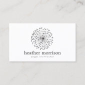 Carte De Visite DANDELION STARBURST LOGO sur WHITE (Devant)
