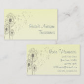 Carte De Visite Dandelions (Devant / Derrière)