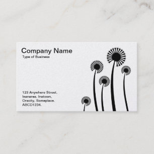 Carte De Visite DandyLion Clothes - Noir sur Blanc (Platine)