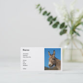 Carte de visite d'âne (Debout devant)