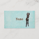 Carte de visite d'ÂNE et de HIBOU (Dos)