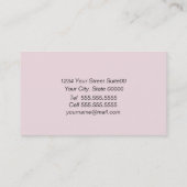 Carte de visite d'ange (Dos)