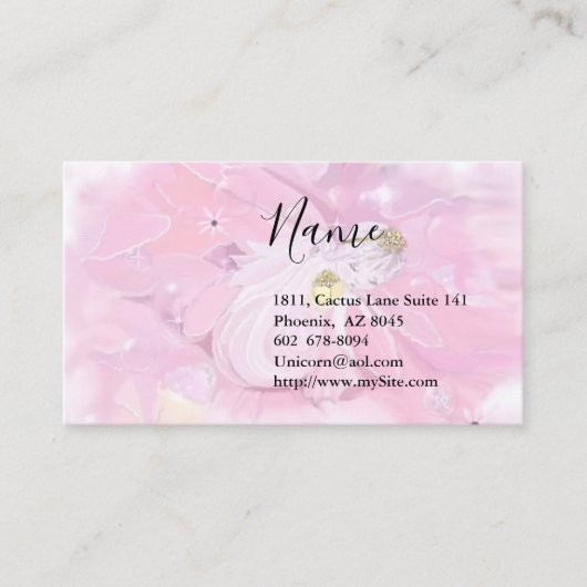 Carte de visite d'ange bébé (Devant)