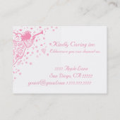 carte de visite d'Angel (Dos)