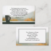 Carte De Visite Daniel 2:21-22 Il change les temps et les saisons (Devant / Derrière)